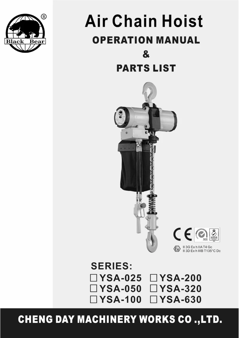 Generation I Air Chain Hoist-BB